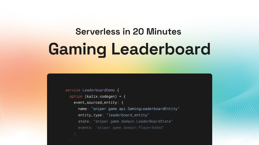 Serverless in 20 Minutes: Gaming Leaderboard
